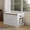 White, variant on Pet Cat Litter Box Enclosure, Wooden Hidden Litter Box Cabinet, Indoor Cat Washroom Furniture with Barn Door, Pet House, Dog Proof Hideaway Kitty Covered Litter Box Enclosure, Modern End Table