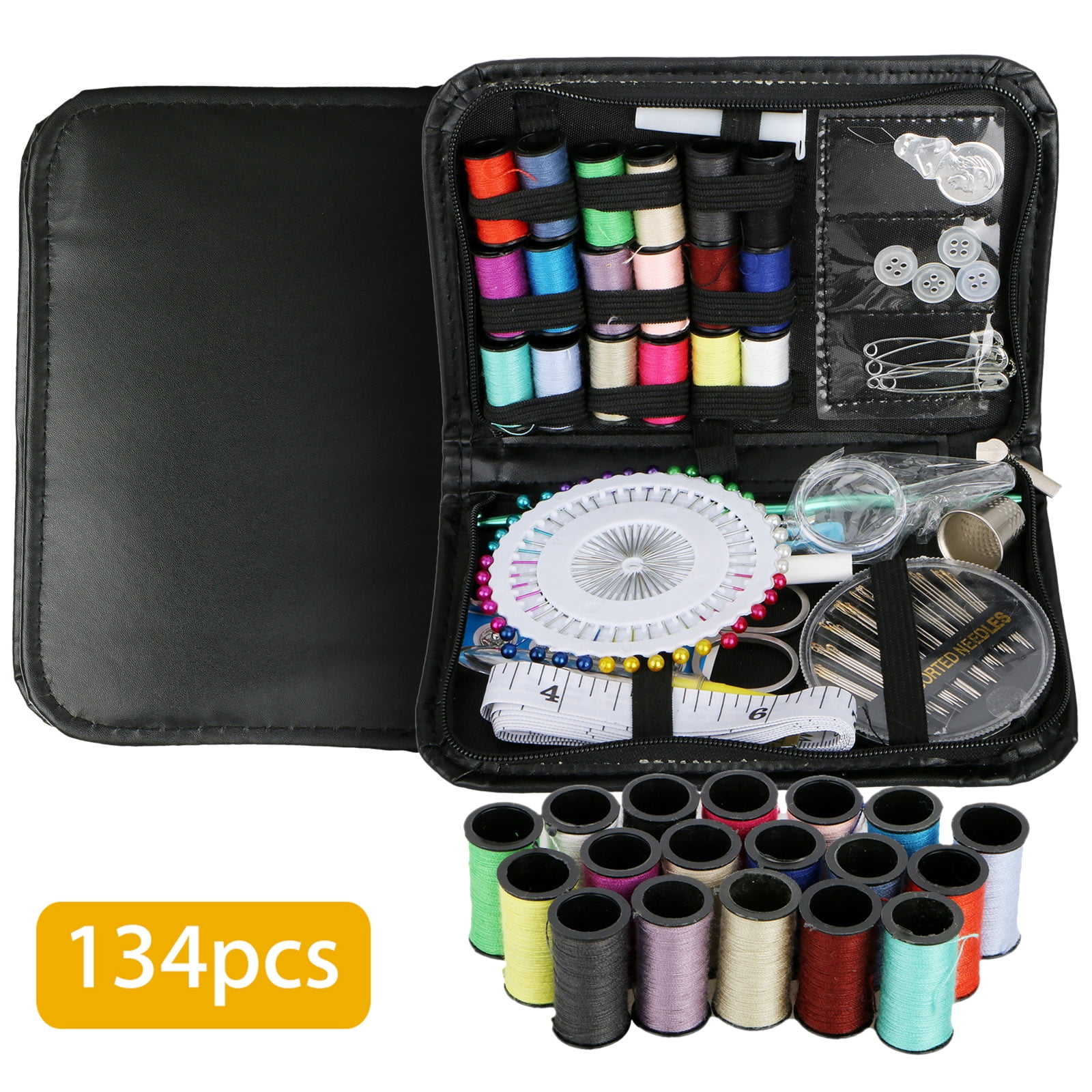 126Pcs/Set Portable Sewing Kit Home Travel Emergency Professional Sewing Tools 