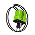 thumbnail image 1 of 120W Dual-Port Fast Charger with Retractable Cables for All Smartphones, Tablets, & Laptops, Wall Quick Charge Adapter, 1 of 7
