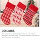 thumbnail image 3 of Bearachild Adornos navideños Patrón de árbol de punto Calcetines de moda Portátil Ligero Calcetín de Navidad Adornos Bolsa Caja de regalos Kits de decoración para fiestas Árbol Bearachild HA069616-03, 3 of 6