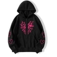 thumbnail image 3 of Sudadera con capucha gótica con estampado de telaraña en forma de corazón, chaqueta Punk con cremallera, abrigo, ropa de calle holgada de gran tamaño Harajuku, 3 of 4