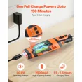thumbnail image 6 of 136-Piece Cordless Rotary Tool Kit-Compact DC8V Mini Power Tool with 5 Speeds(5000-30000RPM)for Engraving,Sanding,Polishing,Carving,Grinding,and Cutting Projects, 6 of 6