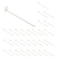 thumbnail image 1 of Uxcell 30 Pack Slat Wall Panel Hooks, 7 Inch Plastic Slat Wall Accessories Gridwall Hooks Shelves Hanging Accessories for Garage Tool Storage Gridwall Kitchen Craft Retail, White, 1 of 6
