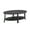 Charcoal#8, variant on Coffee Tables Athens Contemporary Two-Tone Wood Shelf Coffee Table in Weathered Walnut and Gray,Coffee Tables With Storage