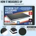 thumbnail image 3 of Premium 11x17 Pressboard Binder with High-Density Polyethylene - 3" Capacity, Crush Finish Exterior, Made in USA, Black - Pack of 6, 3 of 6