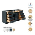 thumbnail image 2 of Ariel Hepburn 66 Inch Single Sink Base Cabinet In Midnight Blue, 2 of 10