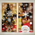 thumbnail image 1 of CPDD Christmas Window Clings, Xmas Window Sticker Snowflakes Santa Claus Reindeer Decals for Holiday Decoration,208PCS Style1 -, 1 of 7