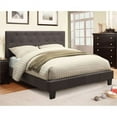thumbnail image 3 of FOA Warscher 2pc Gray Solid Wood Bedroom Set - Twin + Nightstand, 3 of 7
