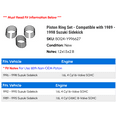 thumbnail image 2 of Piston Ring Set - Compatible with 1989 - 1998 Suzuki Sidekick 1990 1991 1992 1993 1994 1995 1996 1997, 2 of 2