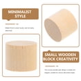 thumbnail image 5 of 20 Pcs Block Wood Cylinder for Craft Wood Board for Crafts Brown, 5 of 6
