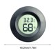 thumbnail image 5 of Wartleves Termómetro digital LCD redondo para interiores y exteriores, higrómetro de temperatura y humedad, EE. UU., 5 of 6