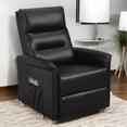 thumbnail image 2 of Cosmic Homes Fauteuil Releveur Inclinable Noir, Housse en Tissu Riche, Profil Mince, 2 of 8