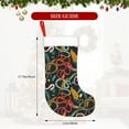 thumbnail image 4 of Salouo Snake And Flower Print Christmas Stockings,Large Xmas Stocking Set of 1 Holiday and Farmhouse Stocking for Christmas Holiday Party Decoration(17.7*11 Inch), 4 of 7