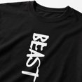 thumbnail image 6 of Men's Beast Letter Graphic T-Shirt, Classic Fit Cotton Tee, 6 of 9