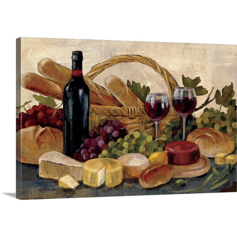 Great BIG Canvas "Tuscan Evening Wine" Canvas Wall Art
