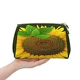 thumbnail image 4 of Cauagu Sunflower3 Print Large Cosmetic Bag,Portable Cosmetics Pouch Travel Makeup Bag Large Capacity Travel Makeup Case Organizer Makeup Brush Organizer, 4 of 8