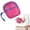 D, variant on Small Makeup Bag, Mesh Cosmetic Pouch See Through with Detachable Hand Strap, Dopamine Color Partitioned Storage Organizer for Travel, Coin Purse & Cable Organizer, Yellow