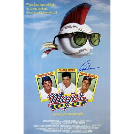 Corbin Bernsen Hand-Signed Major League Movie Poster