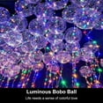 thumbnail image 5 of 10/20/30 Pack 20inch LED Light Up BoBo Balloons Colorful String Lights Transparent Balloons for Birthday Wedding Christmas Party Decorations, 5 of 11
