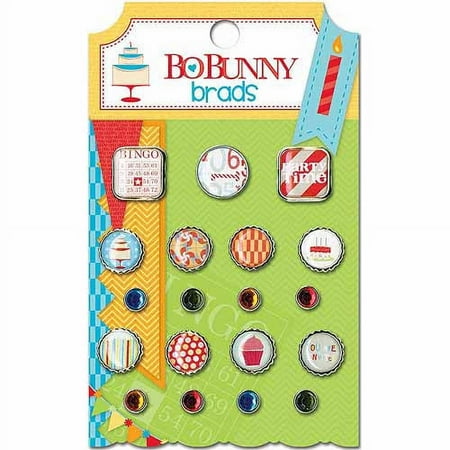 Bo Bunny Surprise! Brads, 19/pkg