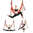thumbnail image 5 of Active Silk Aerial Yoga Swing Set & Hammock Kit, compatible with Improved Yoga Inversions, Flexibility, Core Strength & Back Pain Relief Sen Black Black, 5 of 5