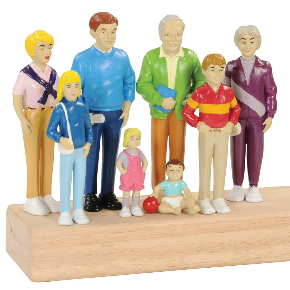 Caucasian Doll Family 8Pc