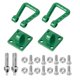 thumbnail image 1 of Grillete De Remolque 2 Uds Kit De Gancho De Remolque De Metal Grillete De Remolque De Rescate RC Accesorio Para 1/10 Crawler Axial SCX10 90046 D90 CC01 CarGreen ANGGREK Verde, 1 of 8
