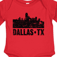 thumbnail image 4 of Inktastic Dallas Texas City Skyline with Grunge Boys or Girls Long Sleeve Baby Bodysuit, 4 of 5