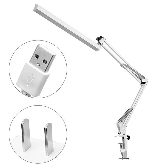 FYBTO LED Dimmable Desk Light Folding 360° Adjustable Clip-on Workbench Machine Working Lamp-090504