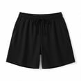 thumbnail image 5 of Cotton Linen Shorts for Women Plus Size Drawstring Elastic Waist Summer Beach Vacation Bermuda Shorts with Pockets,XL, 5 of 5