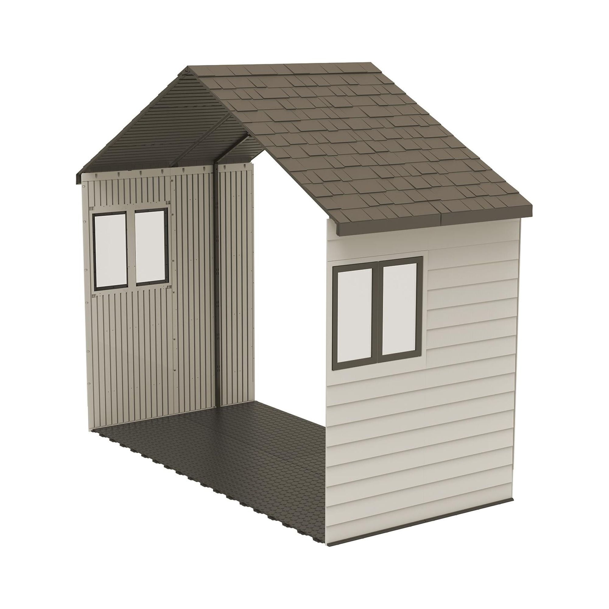 60 Inch Extension Kit for 11 ft. Lifetime  Polyethylene Sheds with 2 Windows, 51 Sq. ft., Tan (6426)