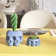 thumbnail image 3 of Skull Mold, 3D Skull Silicone Molds for Resin Concrete Flowerpot Resin Mold DIY Cement Candle Jar Mould Multi-faceted Skull Home Decoration Tool Resin Supplies, 3 of 7