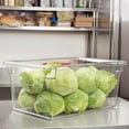 thumbnail image 3 of TrueCraftware- 17 Gallon Clear Food Storage Box Polycarbonate 18" X 26" X 12"- Food Storage Container Meal Prep Containers Reusable for Home Cafeteria Kitchen Organization Dishwasher Safe, 3 of 6