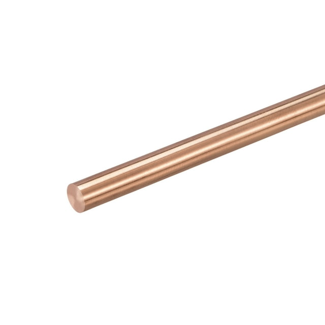 Unique Bargains 6mm Dia. 200mm Length Solid Copper Round Rod Lathe Bar Stock for DIY Craft