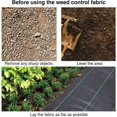 thumbnail image 4 of -2M x 10M Tela de mantillo Tela de control de malezas de jardín Lona negra agrícola Barrera de raíces Control de malezas Tela permeable al agua JAMW Sencillez, 4 of 5