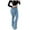 Navy, variant on Bigersell Womens Flare Jeans Denim Jeans Clearance Ladies Flare Jeans Boyfriend Denim Pants Button Closure Washed Ripped Skinny Jeans Female Fitted Mid Waist Long Pants Style J-202 Black XL