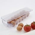 thumbnail image 6 of Mainstays Clear Plastic Egg Holder for Refrigerator (Holds 14 Eggs), Made for Refrigerator Egg Storage, 6 of 7