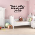 thumbnail image 2 of God Is Within Her She Will Not Fall Christ Enduring Faith Bible Religious Wall Art Sticker Designs Vinyl Stickers For Home House Walls Rooms Windows Bedroom Decoration Size (20x20 inch), 2 of 3