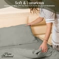thumbnail image 2 of home boulevard Premium 3 Piece Bed Sheets Set - 100% Microfiber - Hypoallergenic, Ultra-Soft Sheets - Machine Washable - Shrinkage and Fade Resistant - Luxury Home Hotel Sheets (Grey, Twin), 2 of 6