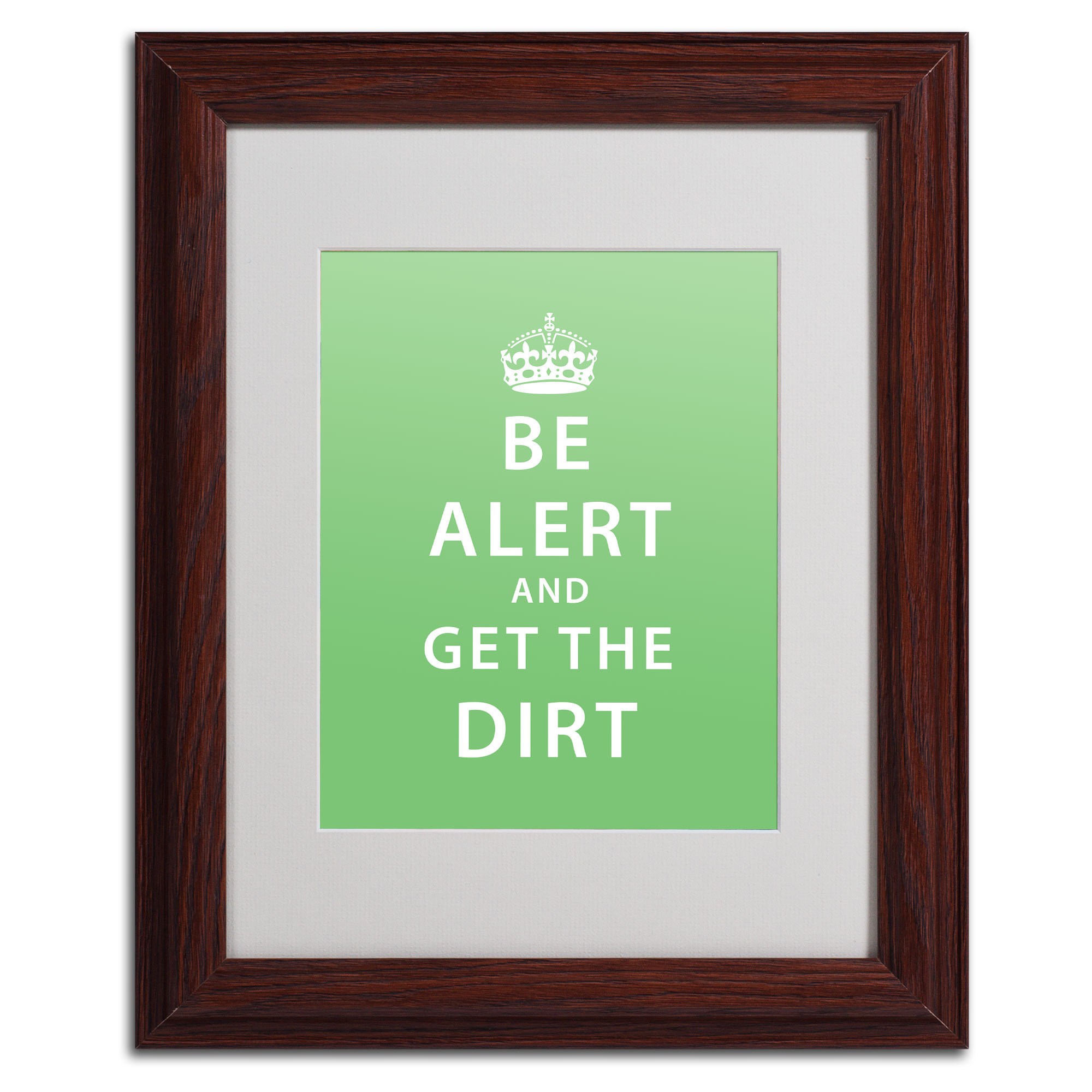 Trademark Fine Art "Get the Dirt" Canvas Art by Megan Romo, Wood Frame