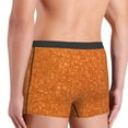 thumbnail image 3 of Uemuo Orange Glitter Pattern Men's Boxer Briefs,Trunk Anti-Chafing,Comfortable, Durable, and Stylish Underwear-Small, 3 of 9
