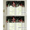 thumbnail image 4 of Plants Mushrooms Flowers Gnomes Kitchen Valance Curtain Window Valance for Living Room Bedroom Tie Up Valance Curtain, 4 of 6