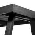 thumbnail image 3 of Plank+Beam Farmhouse Dining Table Set with 2 Benches, Table for Dining Room/Kitchen, Seats 6, 72", Black Wirebrush, 3 of 7