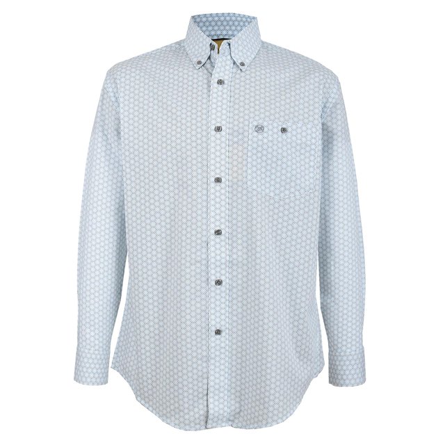 Camisa Vaquera Wrangler Hombre Manga Larga 188B azul CH
