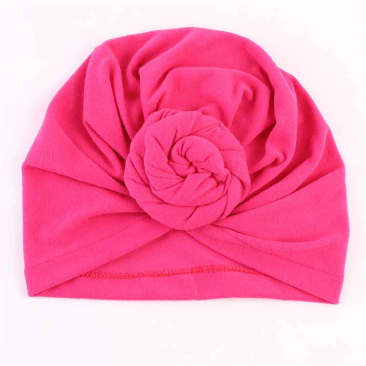 Toddler Baby Boy Girl Turban Bow Hairband Head Wrap Solid Beanie Hat Headband US