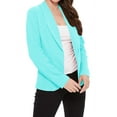 thumbnail image 2 of MOA COLLECTION Women's Casual Lightweight Blazer Jacket-Long Sleeves Open Front, 2 of 3