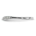 thumbnail image 3 of 14K White Gold Ring Band Wedding Diamond, Lab Grown Round, Size 8, 3 of 8