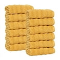 thumbnail image 2 of Superior Zuma Zero Twist Face Towels Washcloths, Set of 12, Gold, 2 of 10