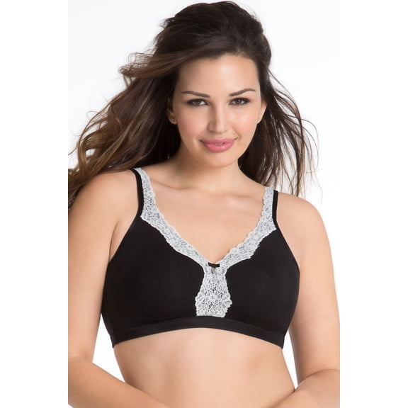 Curvy Couture Cotton Luxe Unlined Wireless Bra 1010