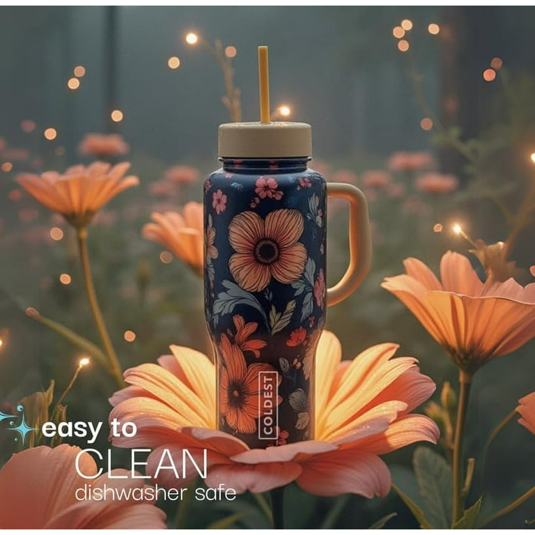 Coldest Tumbler 36 oz Black Leopard: Stainless Steel, Double